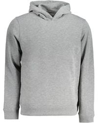 Calvin Klein - Hoodies & Sweatvesten ,Grijs ,Polyester Sport Hoodie Grijs Lange Mouw Polyester - Lyst