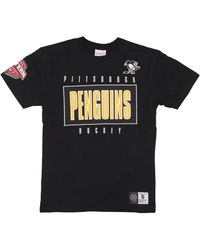 Mitchell & Ness - Tops ,Zwart ,Katoen Pittsburgh Penguins Hockeyteam Tee - Lyst