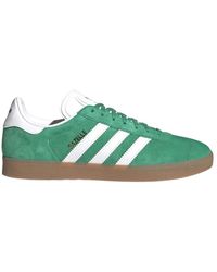 adidas - Grüne und weiße gazelle sneakers - Lyst