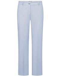 Seductive - Broeken ,Blauw ,Katoen Straight Broeken - Lyst
