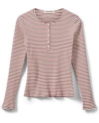 Sofie Schnoor - Overhemden ,Rood ,Katoen Rood Gestreept Langemouw T-Shirt - Lyst