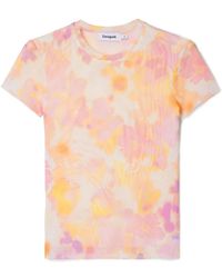 Desigual - Camiseta de algodón mujer primavera/verano - Lyst