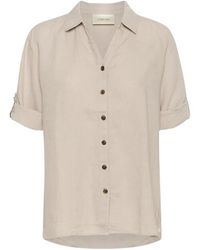 Cream - Elegante crbellis camicia blusa in crispy sand - Lyst