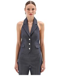 Rinascimento - Jassen ,Blauw ,Suit Vests - Lyst