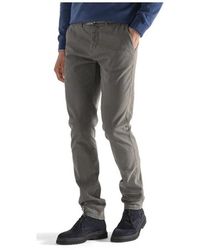 Harmont & Blaine - Broeken ,Grijs ,Katoen Chinos Stretch Broek - Lyst