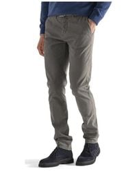 Harmont & Blaine - Broeken ,Grijs ,Katoen Chinos Stretch Broek - Lyst