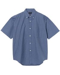 Beams Plus - Overhemden ,Blauw ,Katoen Oxford Button Down Shirt - Lyst