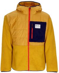 COTOPAXI - Fitness ,Geel ,Polyester Hybride Sherpa Hoodie Jas - Lyst