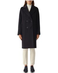 Max Mara - Jassen ,Blauw ,Wol Agenda Coat - Lyst