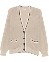 Brunello Cucinelli - Truien & Vesten ,Bruin ,Cardigan Met Knopen - Lyst