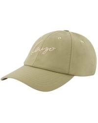 KENZO - Nylon Baseball Cap With Signature Logo - Lyst