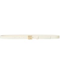 Fendi - Accessoires ,Wit ,Leer Ff 15 Mm Leren Riem - Lyst