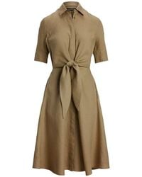 Ralph Lauren - Wakana Elbow Sleeve Day Dress - Lyst