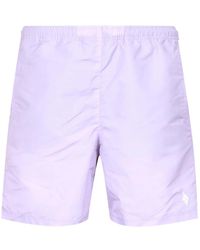 Marcelo Burlon - Badmode ,Paars ,Polyester Sea Boxer Shorts Met Elastische Tailleband - Lyst