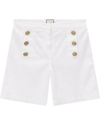 Seductive - Korte Broeken ,Wit ,Leer Short Shorts - Lyst