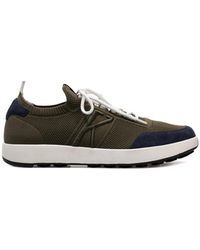 Kiton - Schoenen ,Groen ,Katoen Lage Mesh Sneakers - Lyst