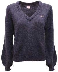 Sun 68 - V-Neck Knitwear - Lyst