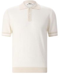 Altea - Tops ,Katoen Polo Shirt Met Korte Mouwen - Lyst