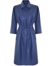 Kocca - Elegantes midi-kleid mit gürtel - Lyst