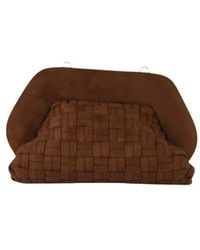 THEMOIRÈ - Tassen ,Bruin ,Suède Bios Medium Suede Effect Intreccio Small - Lyst