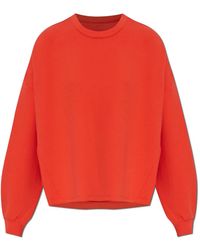 Nike - Fitness ,Rood ,Katoen 24.7 Impossibly Soft Oversized Crew-Neck Top - Lyst