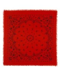 Kujten - Accessoires ,Rood ,Wol Bandana Hachiko Grote Sjaal - Lyst