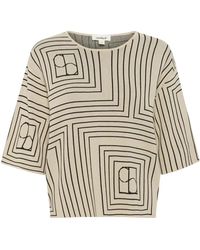 Soaked In Luxury - Elegant Monogram Pullover Sweater - Lyst