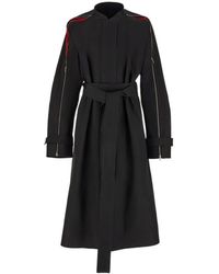 Ferragamo - Zip-Detail Cotton Belted Trench Coat - Lyst