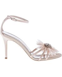 Giuseppe Zanotti - Verniceskin gardenia sandalen - Lyst