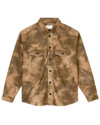 Isabel Marant - Overhemden ,Bruin ,Denim Kadrian Shirt Met Ronde Zoom - Lyst
