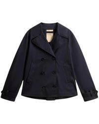 Woolrich - Double-Breasted Coats - Lyst