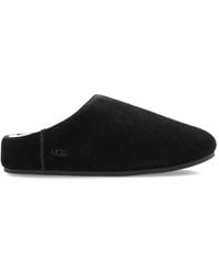 UGG - Schwarze Wildleder Schaffell Slip-On Schuhe - Lyst