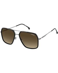 Carrera - Schwarze/grau braune getönte sonnenbrille - Lyst