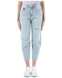 Tommy Hilfiger - Jeans mom fit tapered alto - Lyst