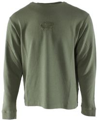C.P. Company - Grüner baumwollpullover für männer - Lyst