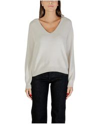 Liu Jo - Eleganter Geschlossener Pullover Mit V-Ausschnitt - Lyst