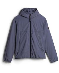 Napapijri - Fitness ,Blauw ,Blauwe Grisail Jas Met Ritssluiting - Lyst