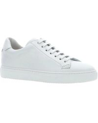 Doucal's - Minimal Leather Colorblock Sneakers - Lyst