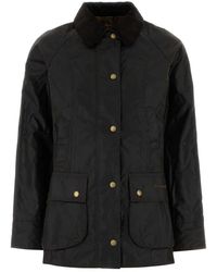 Barbour - Jassen ,Bruin ,Katoen Beadnell Waxed Jacket - Lyst