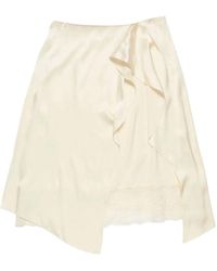 Acne Studios - Rokken ,Nylon Satin Skirt - Lyst