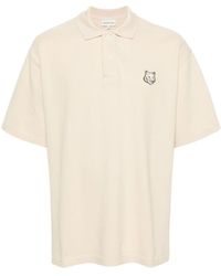 Maison Kitsuné - T-shirts,polo shirts,mutiger fuchskopf patch polo - Lyst