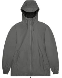 Rains - Jassen ,Grijs ,Polyester Storm Breaker W3 Waterdichte Jas - Lyst