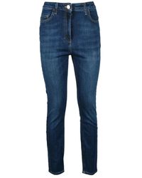Elisabetta Franchi - Stylische jeans mit baumwolle und elastan - Lyst