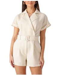 Notre-v - Eleganter Ecru Jumpsuit Für Frauen - Lyst