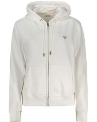Guess - Kapuzenpullover Mit Reißverschluss Und Logo - Lyst