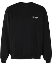 Represent - Hoodies & Sweatvesten ,Zwart ,Katoen Club Trui - Lyst