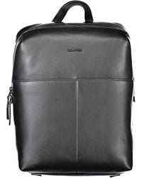 Calvin Klein - Schwarzer rucksack mit reißverschluss - Lyst