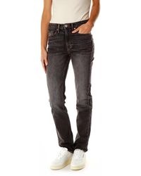 Denham - Jeans ,Grijs ,Denim Slim Fit Mid Waist Jeans - Lyst