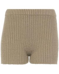 Max Mara - Cotton Knitted Shorts - Lyst