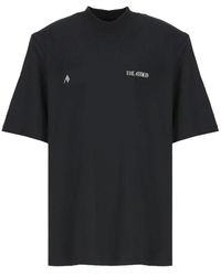 The Attico - Magliette in cotone nera con logo - Lyst
